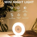 Dimmable Touch Sensor Wall Night Light, 3 Color Modes (White, Warm, Cool)