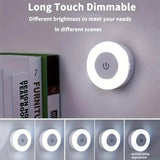 Dimmable Touch Sensor Wall Night Light, 3 Color Modes (White, Warm, Cool)