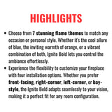 Dimplex IgniteXL Bold 74" Deep Built-In Linear Electric Fireplace [XLF7417-XD] (SAK78959)