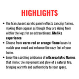 Dimplex Revillusion Herringbone Brick Built-In Electric Firebox With Front Glass [RBF30/36/42] (SAK12893)