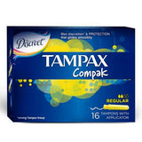 Discreet Tampax Tampons Normal for Daily Comfort 16 Count