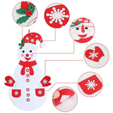 DIY Felt Christmas Hanging Decorations Kits with 54 Piece Detachable Ornaments