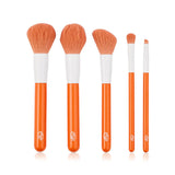 Eklips 5-Piece Makeup Brush Set - Professional Cosmetic Brushes for Precise Application & Hygiene