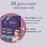 Sesu Sensitive Skin Wax Strips - Gentle Hair Removal for Short Hair, Easy to Use, Sugar-Free Formula