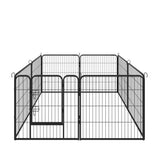 Dog Fence and Pet Playpen, Heavy Duty Foldable Metal 8 Panels Dog Pen 31.5" Height