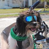 Dog Glasses for Small Breed Dog Goggles Dog UV Sunglasses Windproof Snowproof for Long Snout Dogs Mask with Soft Frame Adjustable Straps Black for Small/Medium Dogs Puppy