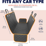 Dog Rear Seat Cover Protector Waterproof Anti-Scratch Anti-Slip Hammock