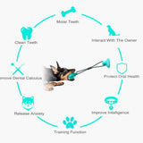 Dog Toys Silicon Suction Cup