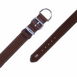 Doggie Comfort Leather Dog Collar Brown 3.5x60 cm