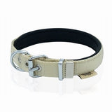 Doggie Comfort Woven Dog Collar Khaki Large Breed 47-55cm