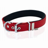 Doggie Comfort Woven Red Dog Collar for Medium Breeds 2.5x45 cm
