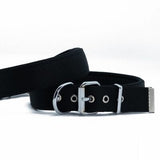 Doggie Comfort Woven Dog Collar Black Durable Nylon 45cm