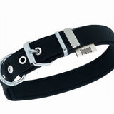 Doggie Comfort Woven Dog Collar Black Durable Nylon 45cm