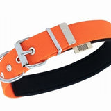 Doggie Comfort Woven Dog Collar Orange Adjustable 47-55cm