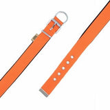 Doggie Comfort Woven Dog Collar Orange Adjustable 47-55cm
