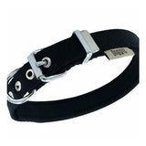 Doggie Comfort Woven Black Dog Collar Small 2 x 30-35 cm