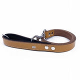 Doggie Comfort Classic Leather Dog Leash Camel 3x100 cm