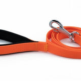 Doggie Comfort Classic Woven Dog Leash Orange 2x140 cm