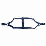 Doggie Ronin Leather Dog Chest Harness Royal Blue 45-55cm