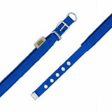 Doggie Fleece Padded Woven Dog Collar Royal Blue 1.5x20-25cm