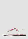 Dolce & Gabbana Women Crystal Embellished Majolica Sandals