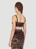 Dolce & Gabbana Women Leopard Print Crop Top