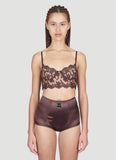 Dolce & Gabbana Women Floral Lace Long-Line Bra