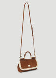 Dolce & Gabbana Women Sicily Suede Small Handbag