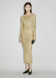 Dolce & Gabbana Women Lurex Mesh Midi Dress
