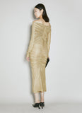 Dolce & Gabbana Women Lurex Mesh Midi Dress
