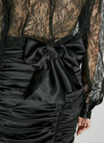 Dolce & Gabbana Women Ruched Silk Mini Skirt