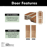 Diamond Pattern Double Door Barn Door Kit | Black Barn Door Hardware