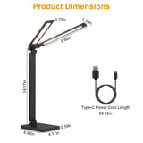 Double Head Desk Lamp with Wireless Charging USB Port