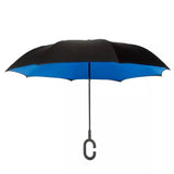 Double-Layer Windproof Reverse-Folding Smart Umbrella with UV Protection