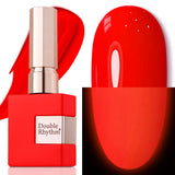 Double Rhythm 15ML Gel Nail Polish Pure Sheer Same Color Same Bottle Soak Off Gel Polish Art Manicure Salon DIY at Home for Women (Milky White-A1075)