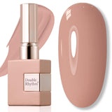 Double Rhythm 15ML Gel Nail Polish Pure Sheer Same Color Same Bottle Soak Off Gel Polish Art Manicure Salon DIY at Home for Women (Milky White-A1075)