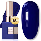 Double Rhythm 15ML Gel Nail Polish Pure Sheer Same Color Same Bottle Soak Off Gel Polish Art Manicure Salon DIY at Home for Women (Milky White-A1075)