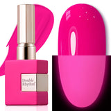 Double Rhythm 15ML Gel Nail Polish Pure Sheer Same Color Same Bottle Soak Off Gel Polish Art Manicure Salon DIY at Home for Women (Milky White-A1075)