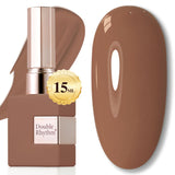 Double Rhythm 15ML Gel Nail Polish Pure Sheer Same Color Same Bottle Soak Off Gel Polish Art Manicure Salon DIY at Home for Women (Milky White-A1075)