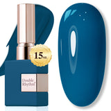 Double Rhythm 15ML Gel Nail Polish Pure Sheer Same Color Same Bottle Soak Off Gel Polish Art Manicure Salon DIY at Home for Women (Milky White-A1075)