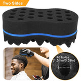 Double Sided Barber Sponge Hair Brush Comb Dreads Locking Twists Coil