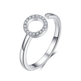 925 Sterling Silver Ring with Pavé Set CZ