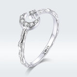 925 Sterling Silver Custom Ring with Pavé Setting CZ