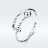 925 Sterling Silver Rings 0.4cm Width for Women
