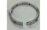 Kate Spade Womens Metallic Spot the Spade Studded Hinged Bangle