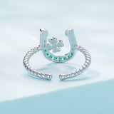 925 Sterling Silver Plated Platinum CZ Ring for Women