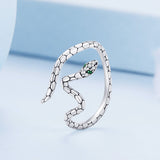 925 Sterling Silver Pavé Setting CZ Oxidized Silver Ring for Women