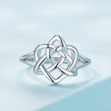 925 Sterling Silver Ring Size 6.0 with Platinum Plating