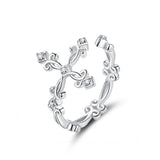 S925 Sterling Silver 0.4cm Width Pavé Setting CZ Ring
