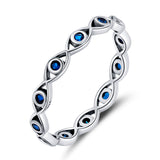 925 Sterling Silver Oxidized CZ Pavé Setting Ring Size 6.0 for Women